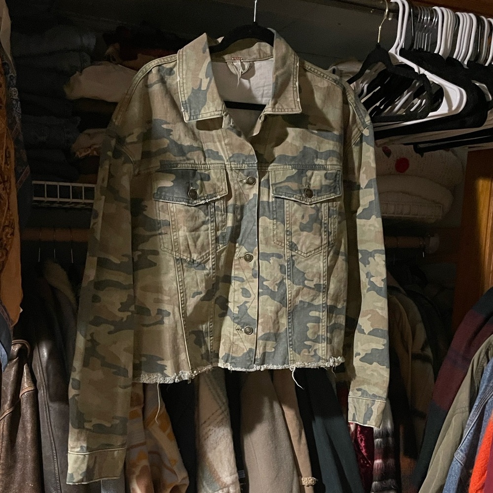 Free People Camo Jacket